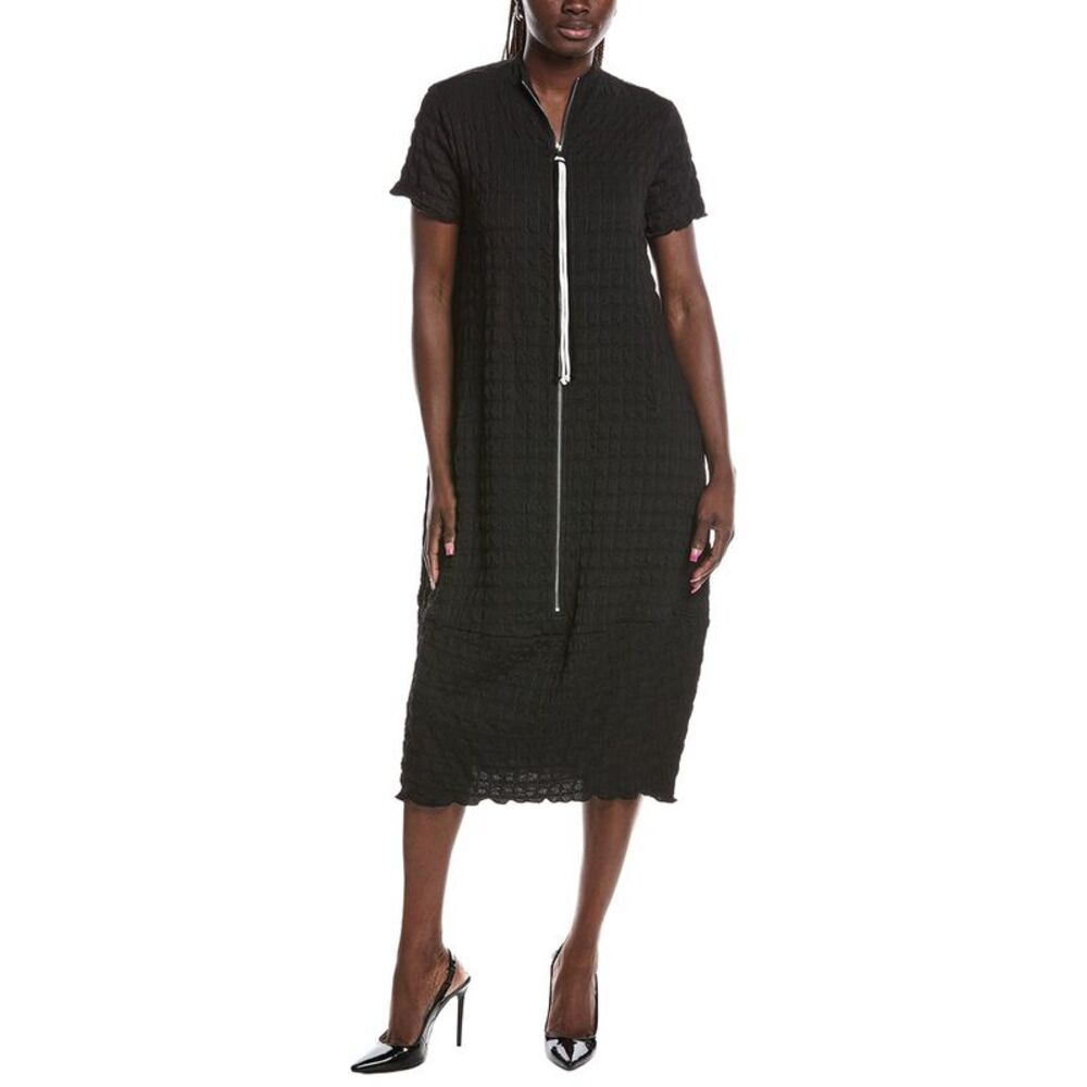 Joseph Ribkoff Womens  Textured Midi Dress, Black